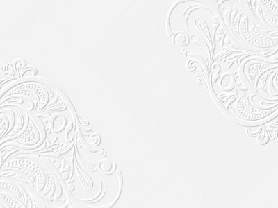 embossed image of leaves on white paper
